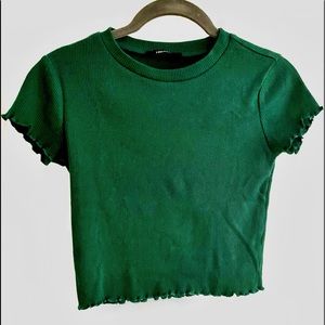 Green Forever 21 Baby Tee